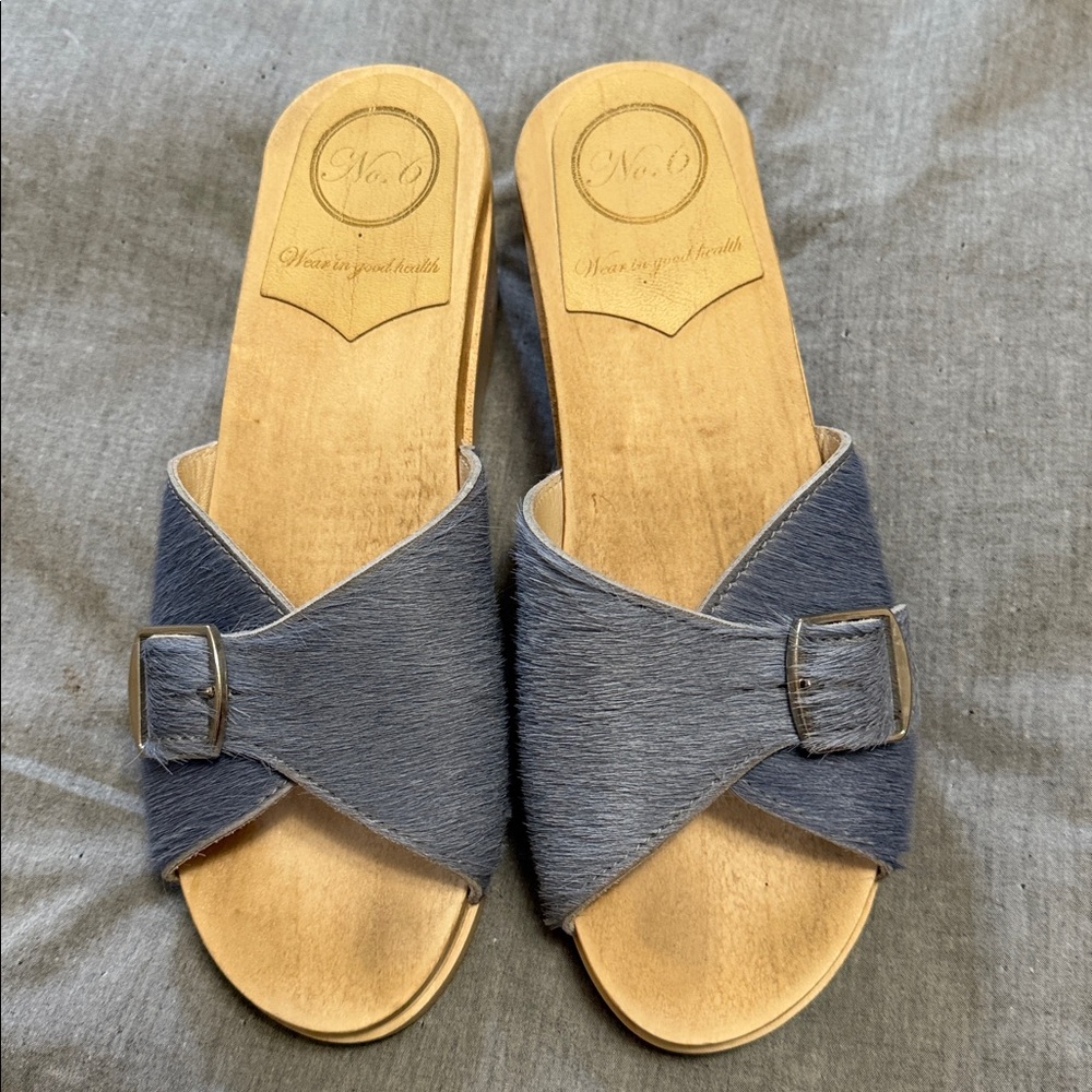 No.6 Abuela Clogs 38 periwinkle blue
